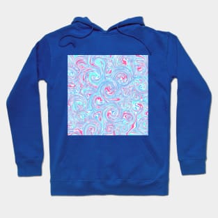 Abstract Liquid Circle - Blue & Purple Hoodie